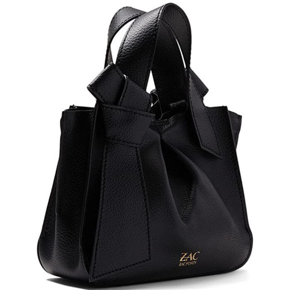 Zac Posen Anthea Mini Shopper Leather Crossbody Black NWT - Picture 7 of 7